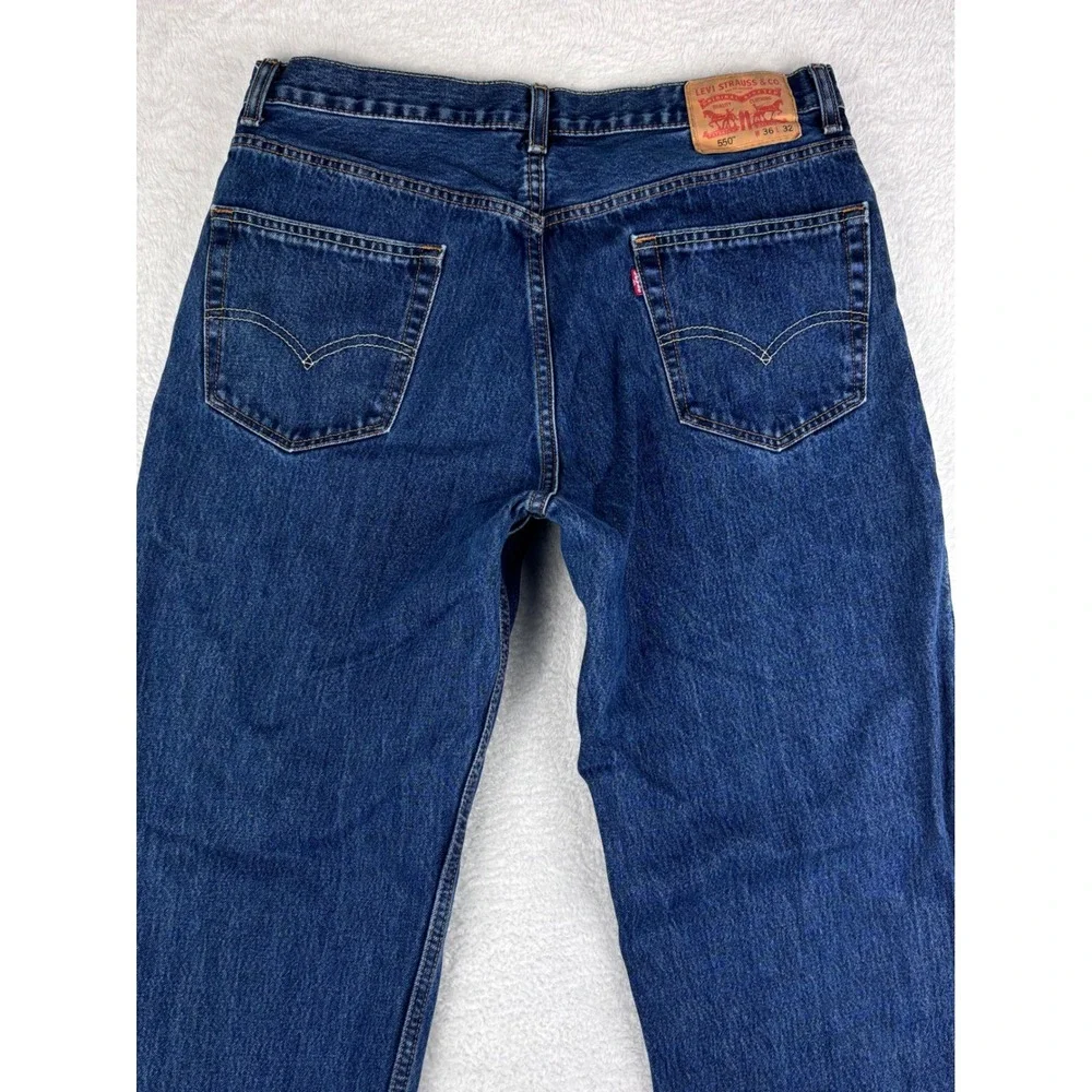 Levi's 550 Relaxed Fit Jeans Medium Wash Denim Everyday Pants‎ W36 L32